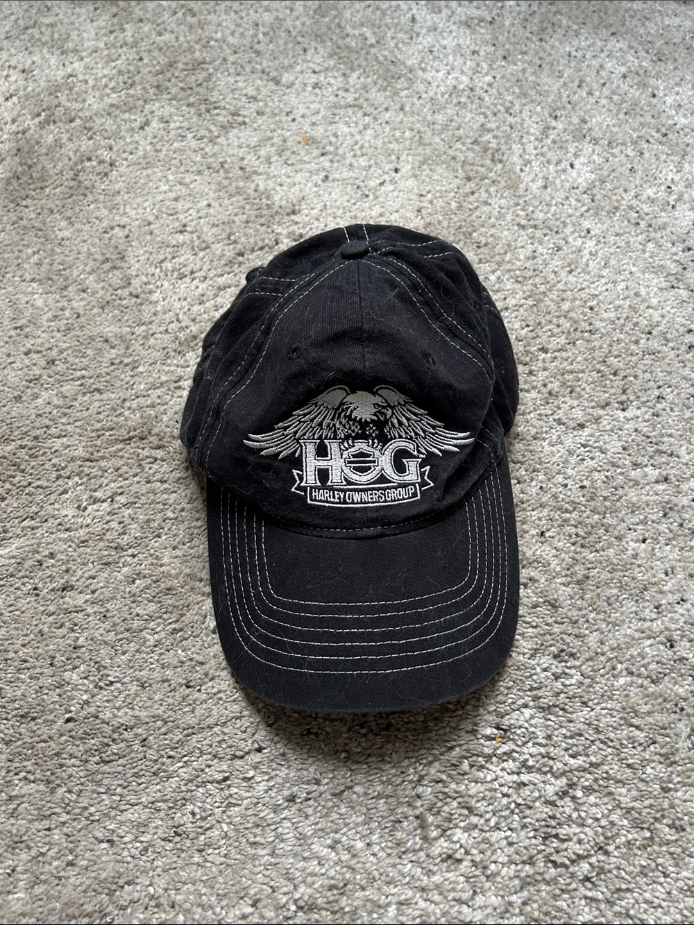 Harley-Davidson Black H.O.G. Embroidered Cap